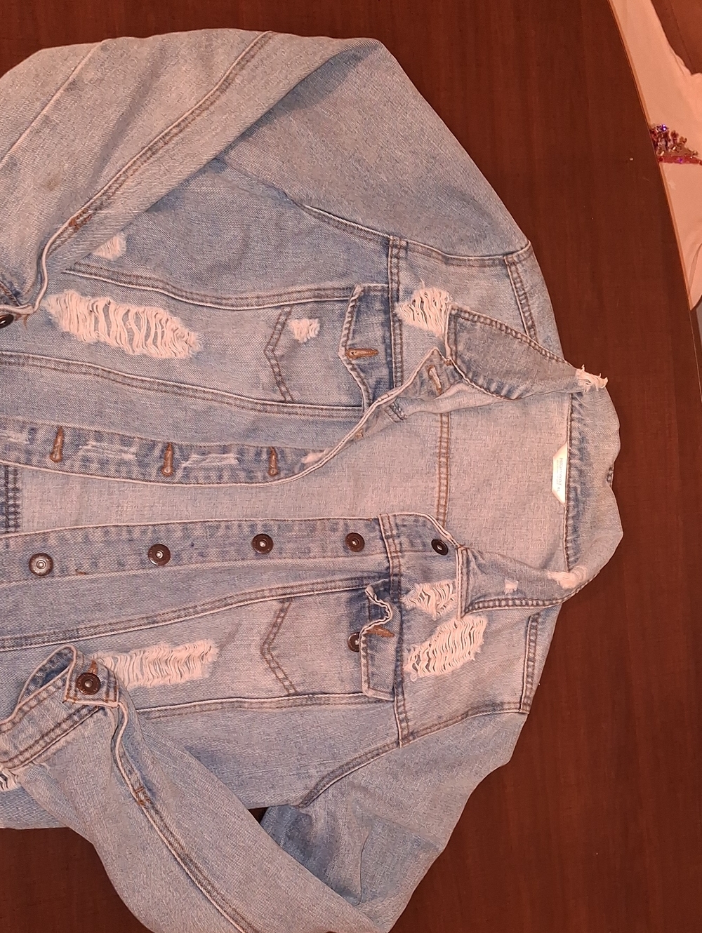 Highway Jeans Light Wash Distressed Denim Jacket